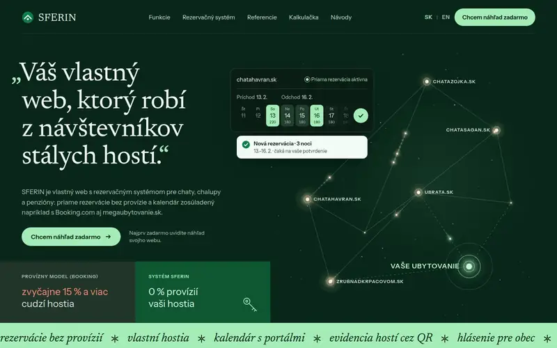 Snímka webu sferin.sk